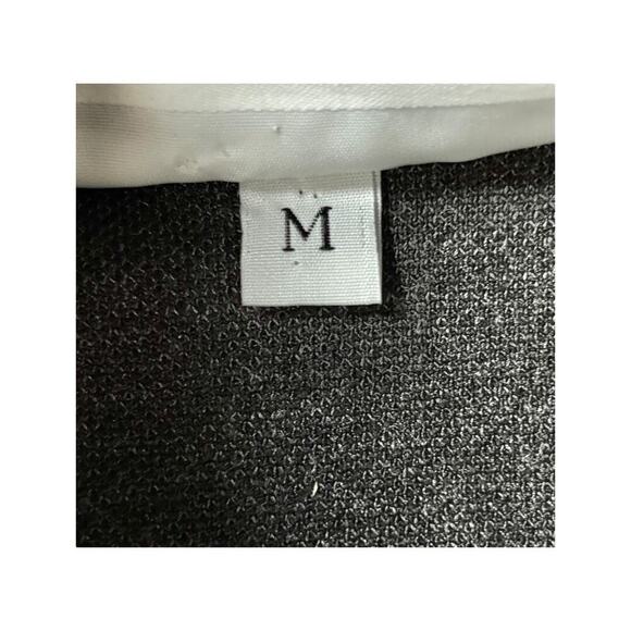 Bryn Walker Knit Top Size Medium Gray Black Dot Abstract Artsy Lagenlook Boxy - Picture 6 of 9